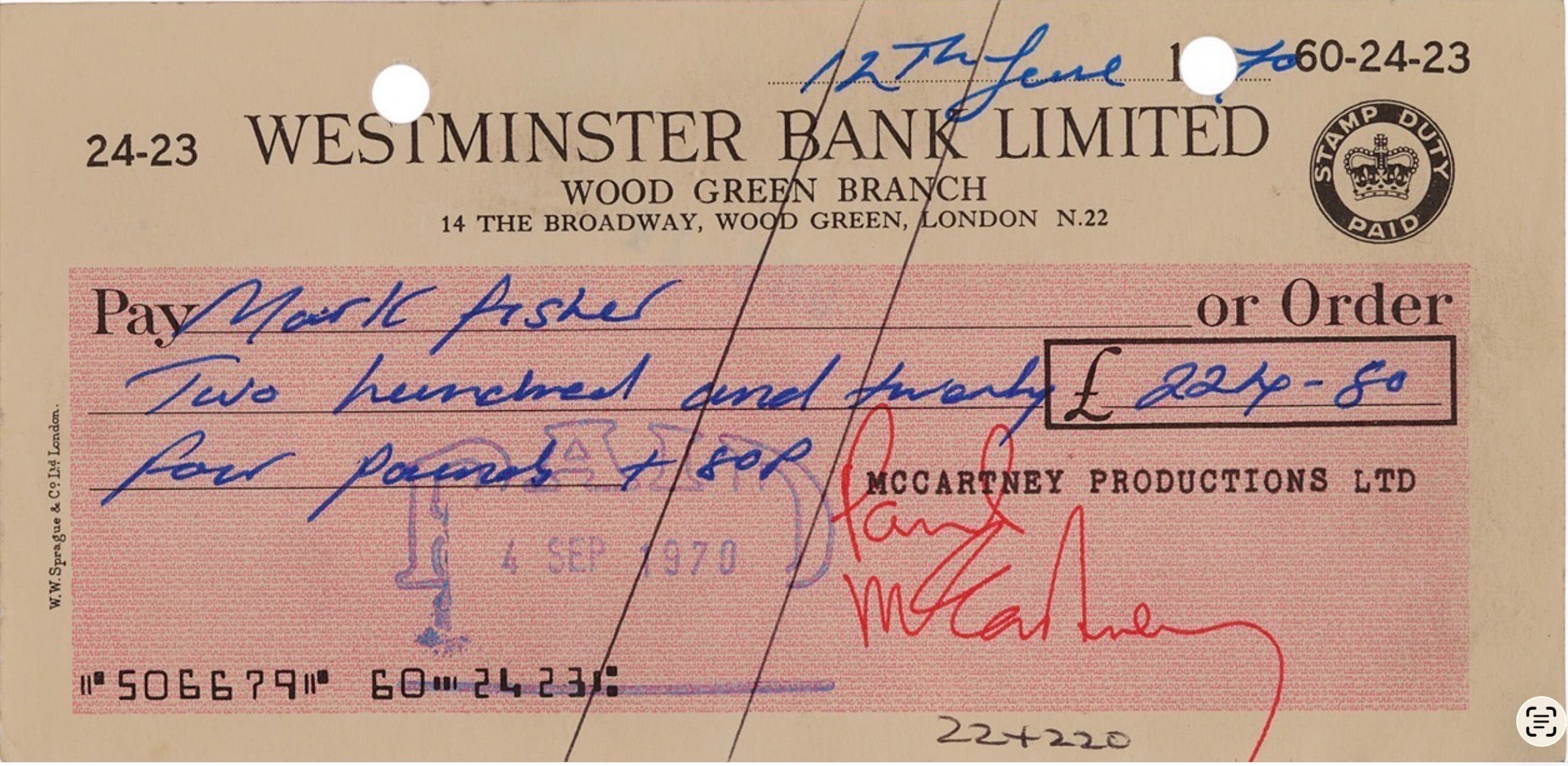 Paul McCartney Autographs