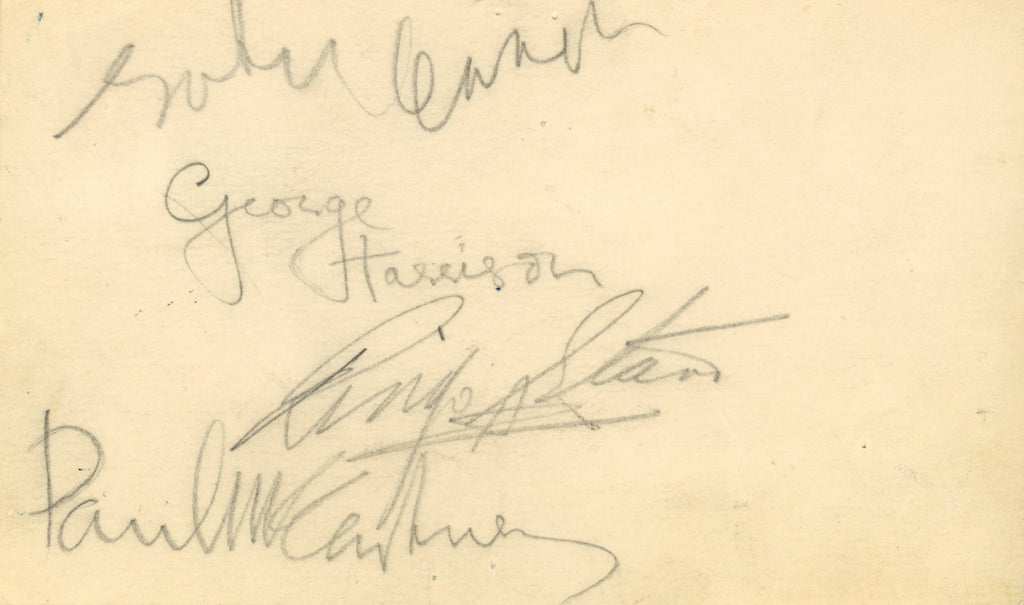 The Beatles Washington Autographs 1964