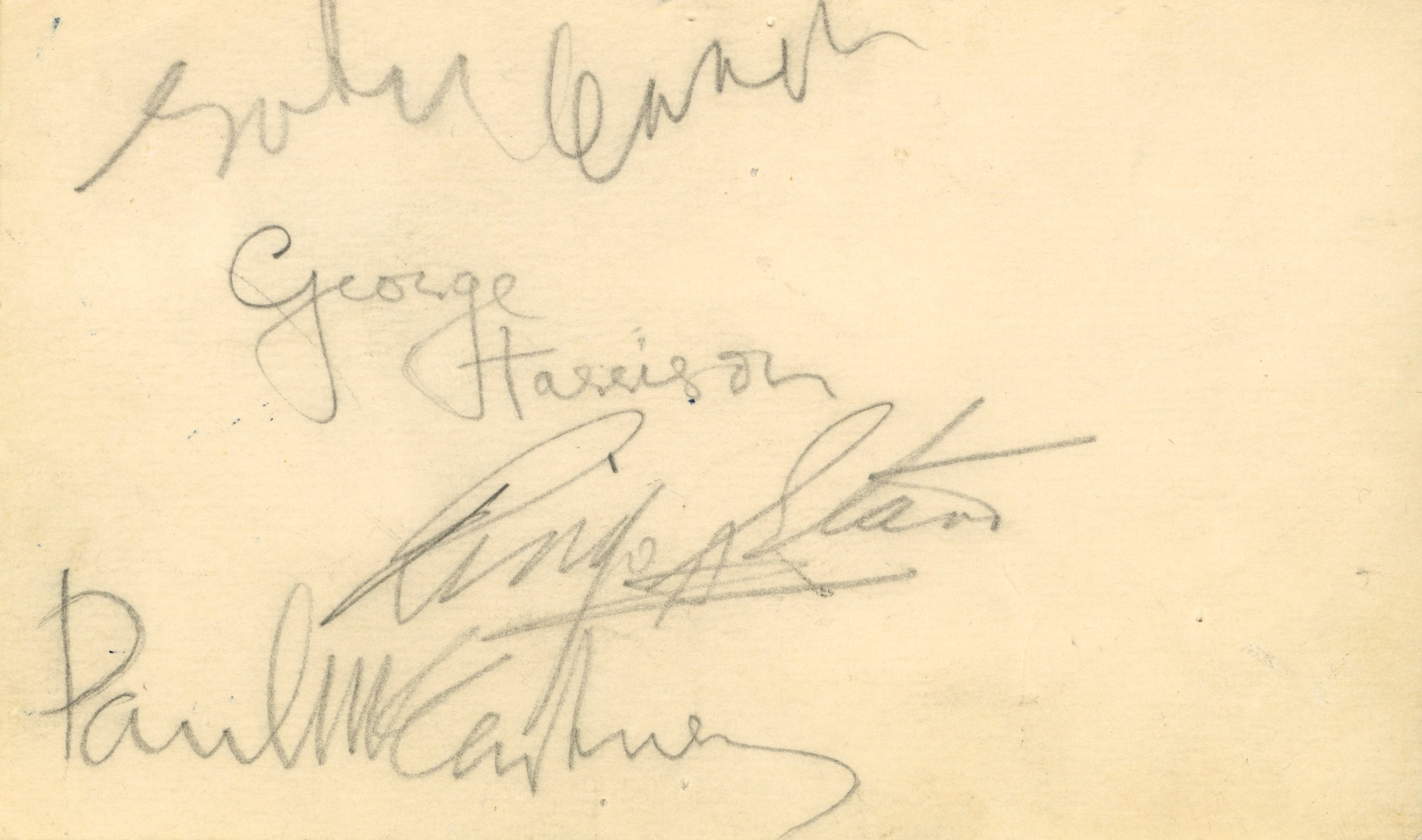 The Beatles Washington Autographs 1964