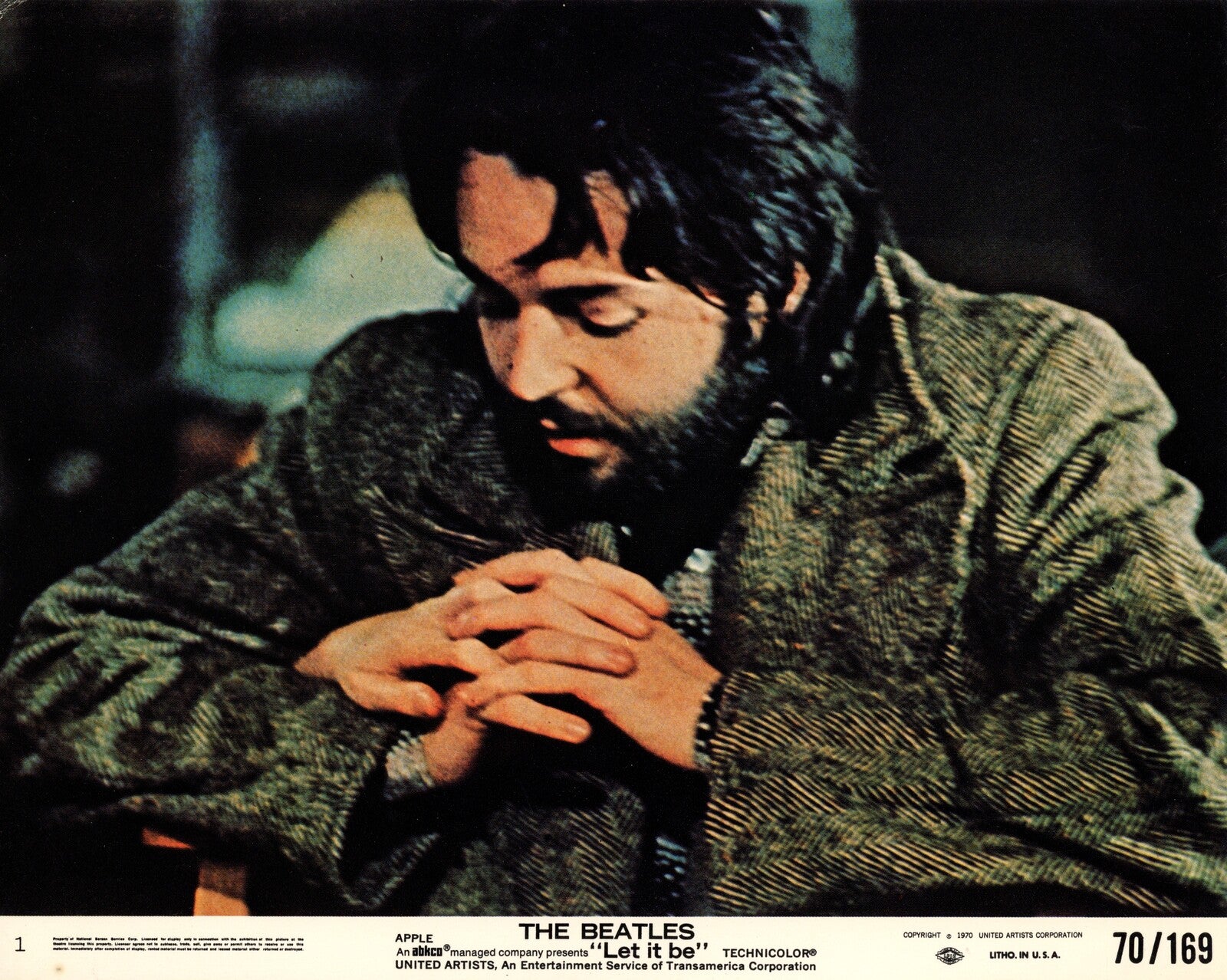 Part set of “Let It Be” lobby cards