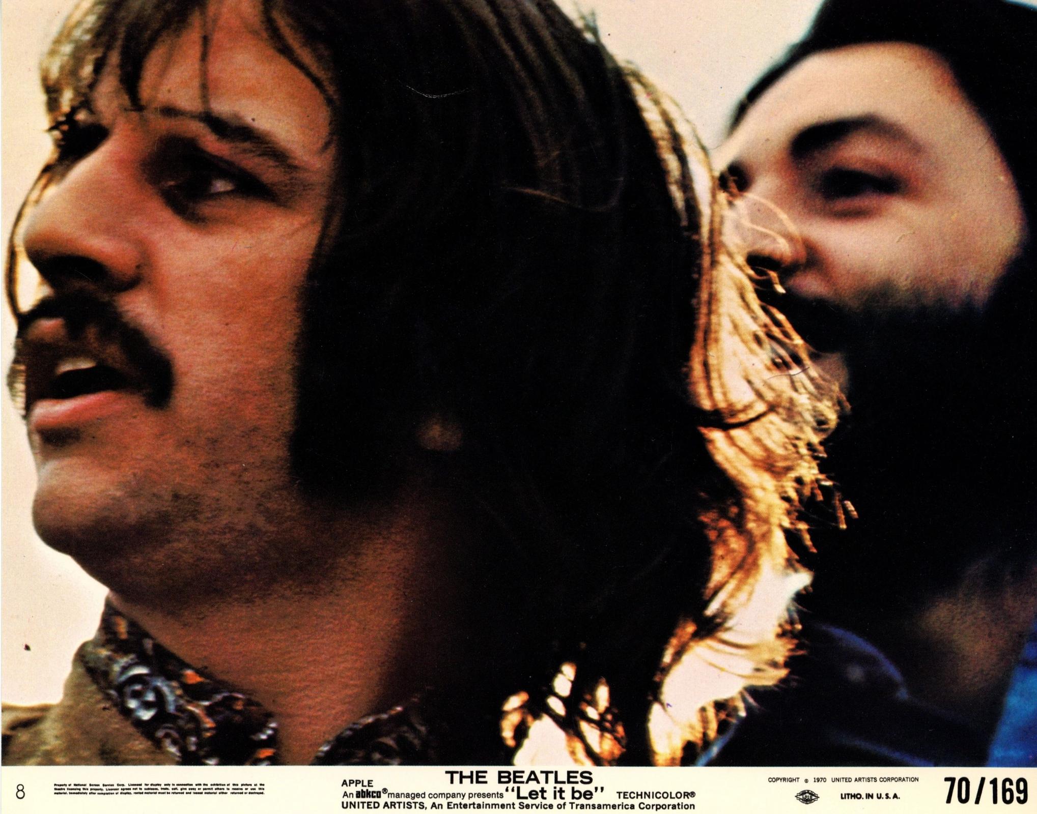 Part set of “Let It Be” lobby cards