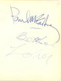 Paul McCartney Heathrow Airport Autograph, 1964