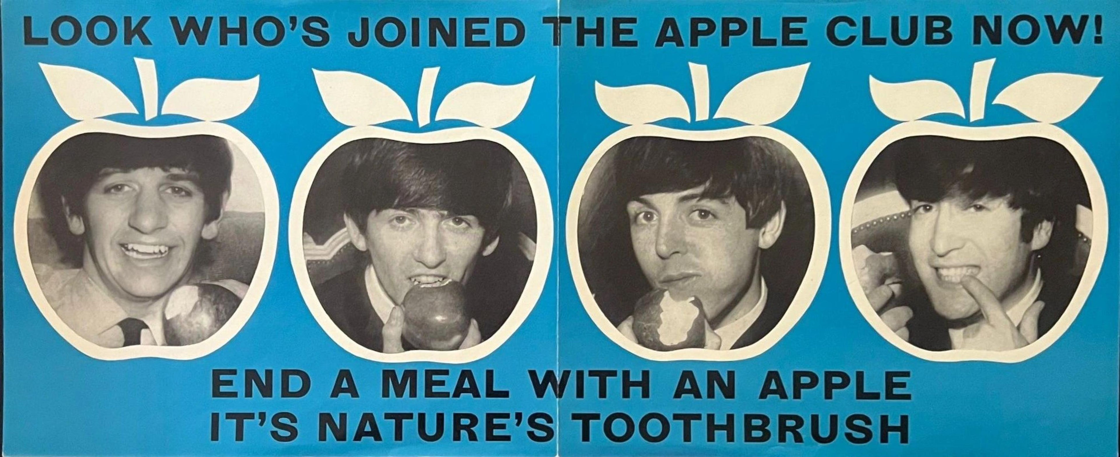 The Beatles Apple Club 1960s Toothbrush Poster