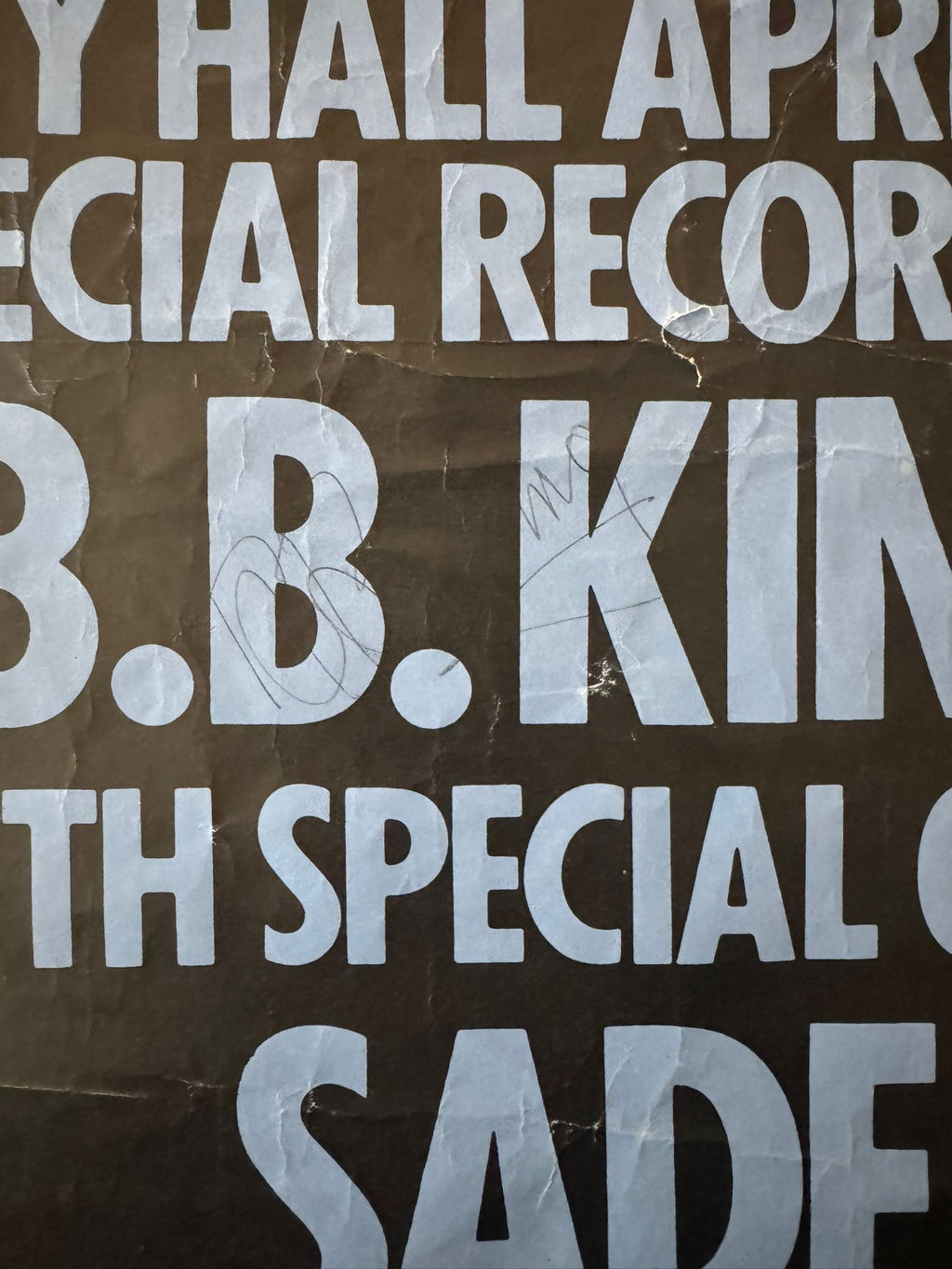 B.B. King Signed The Midsummer Night's Tube show Poster