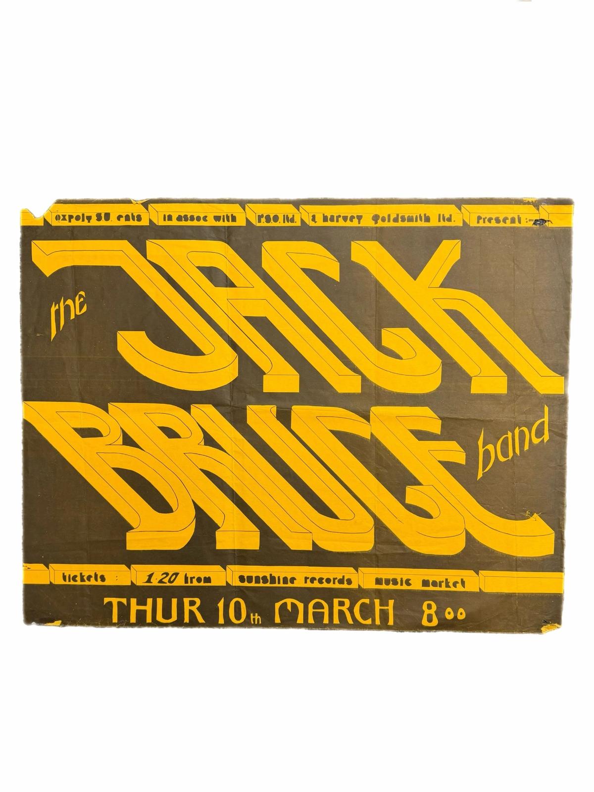 The Jack Bruce Band Concert Poster 1977