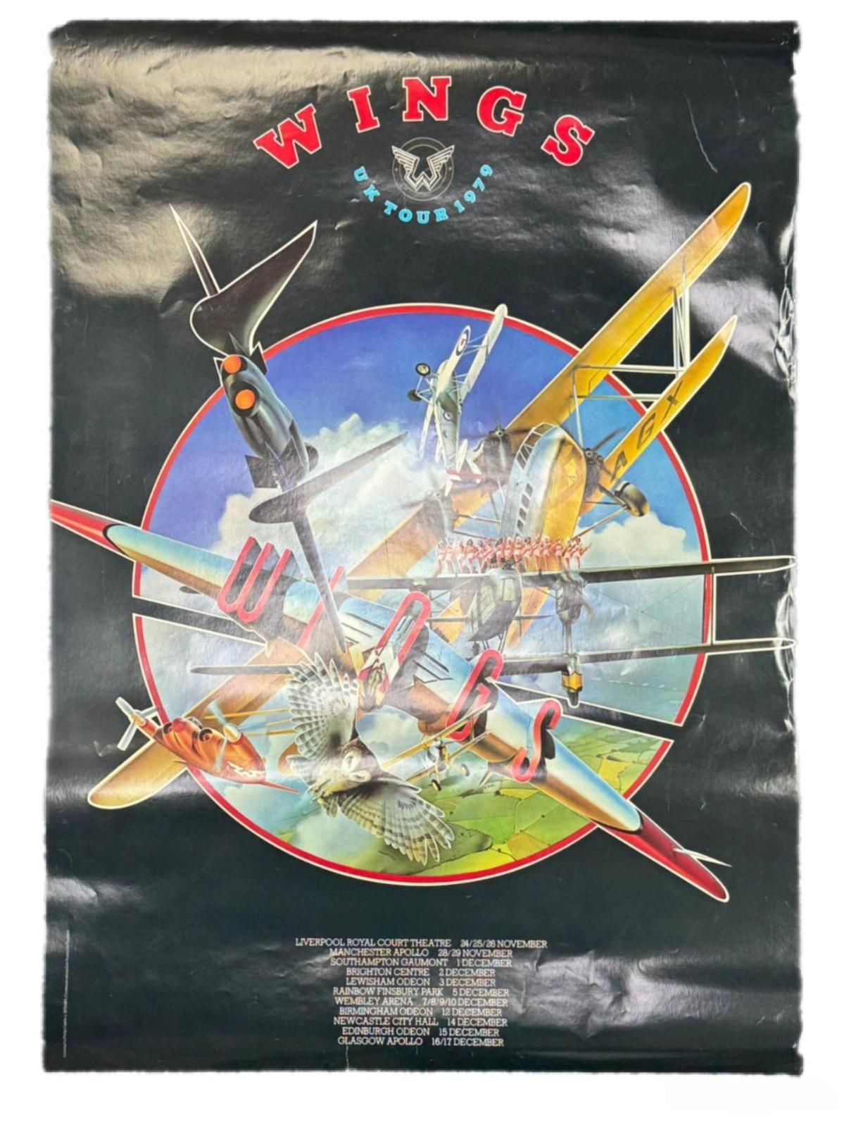 Paul McCartney And Wings 1979 Wings UK Tour Poster