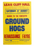 The Groundhogs Leas Cliff Hall Folkestone Concert Poster 1964