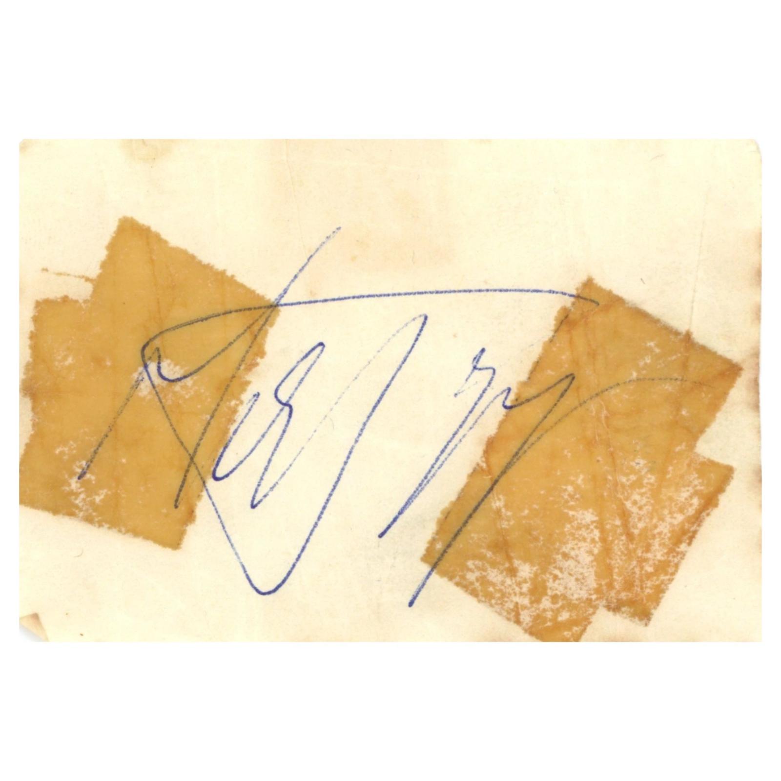 Mick Jagger Autograph 1963