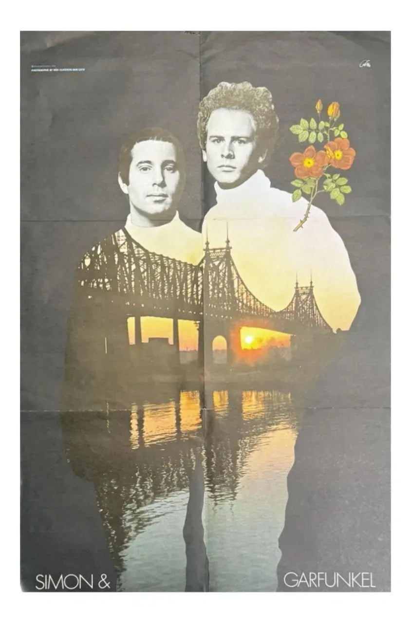 Simon & Garfunkel promotional insert poster