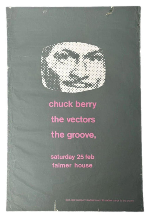 Chuck Berry Falmer House concert poster 1967