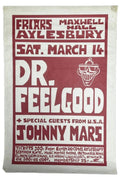 Dr Feelgood Frias Aylesbury concert poster 1981