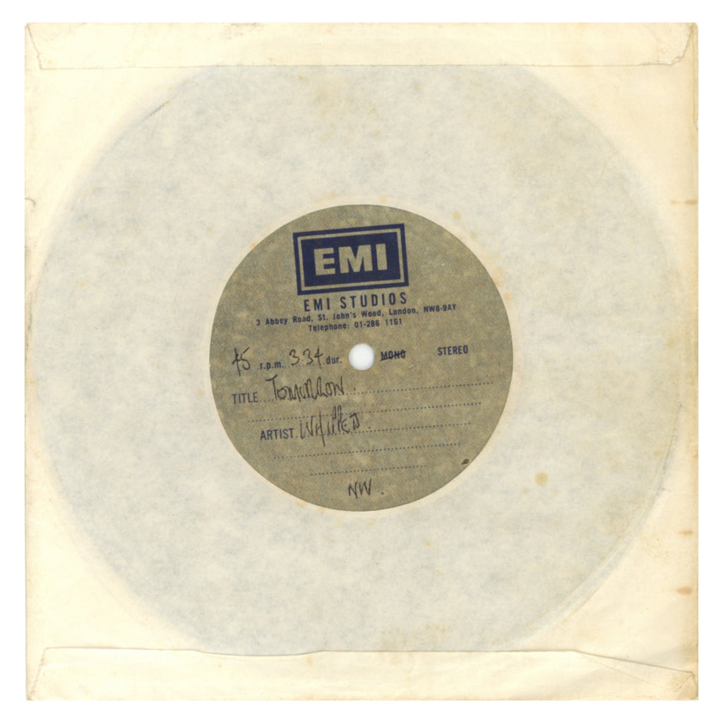 The Whippets (Wings) – "Proud Mother" / "Tomorrow" – EMI Studios 7" Acetate