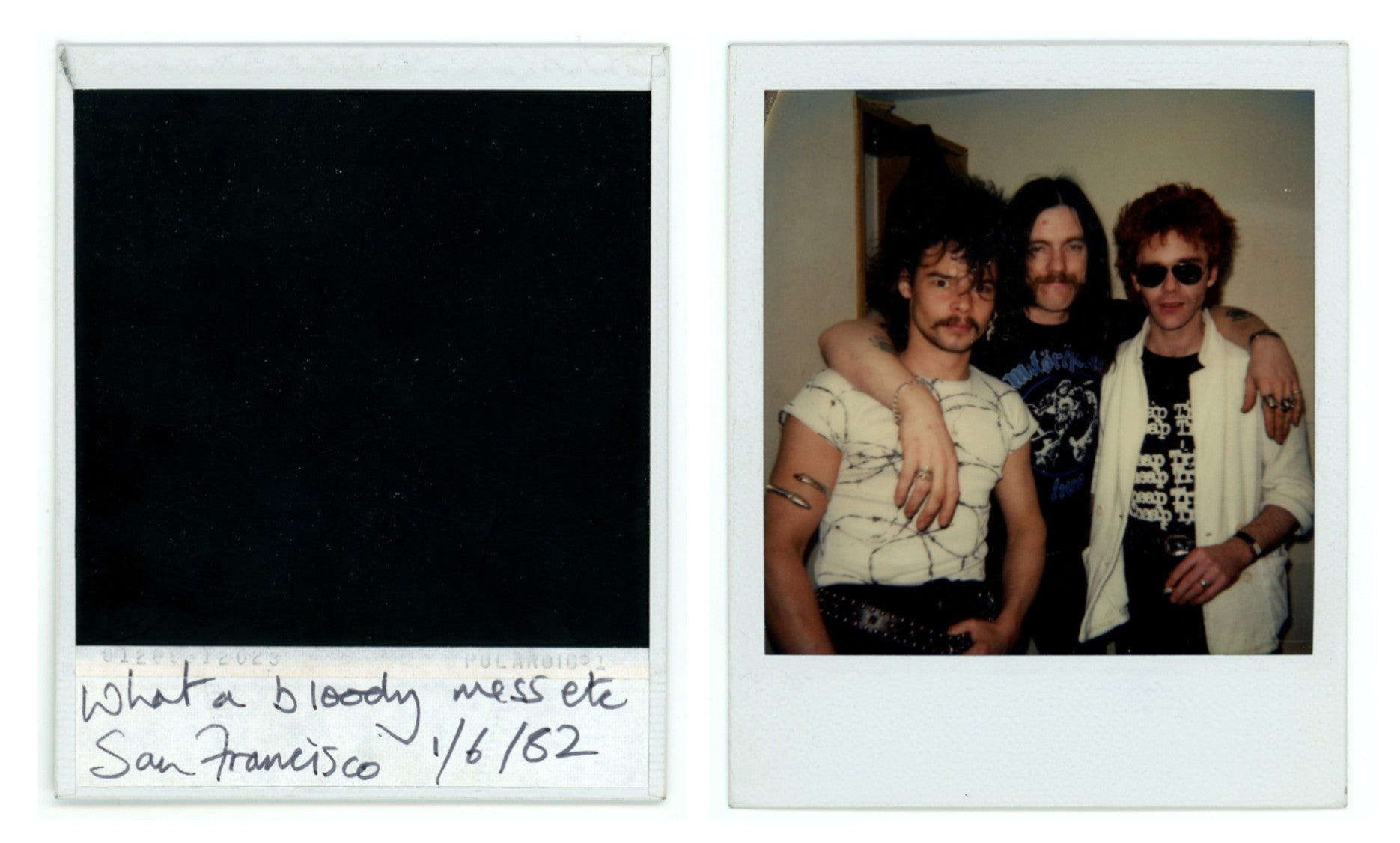 Lemmy Kilmister — Hand-Annotated Polaroid Photograph, 1982