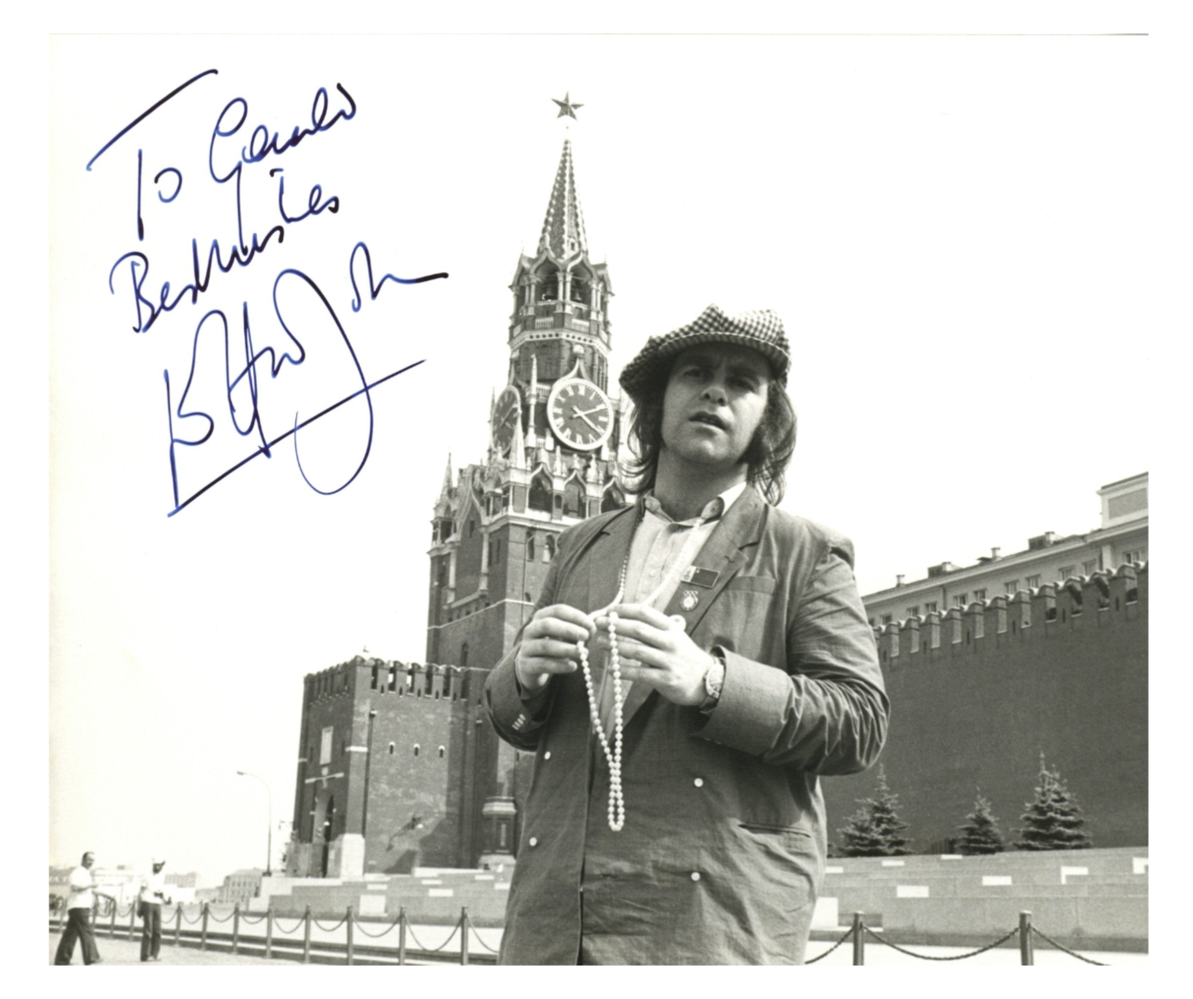 Elton John Signed Promotional Photograph