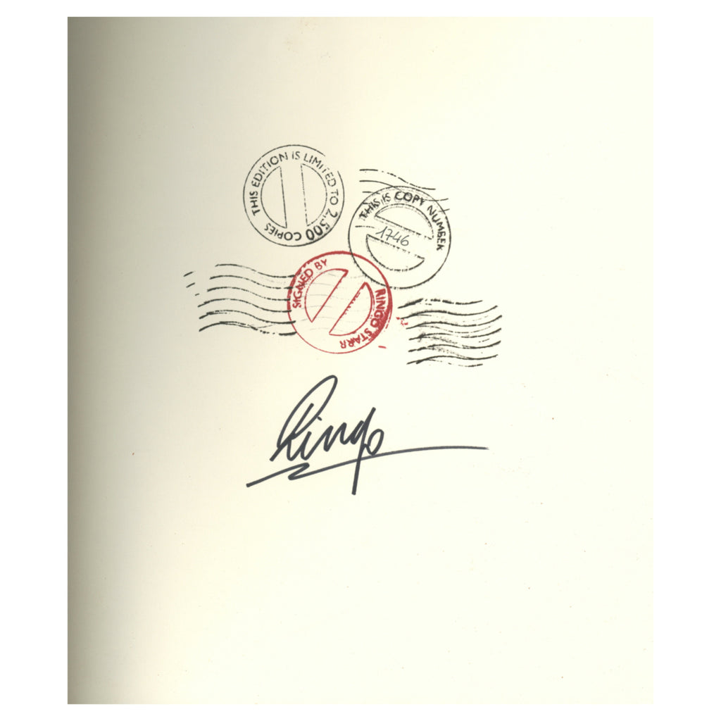 Genesis Publications Ringo Starr Signed Postcards From The Boys Collector’s Edition Book