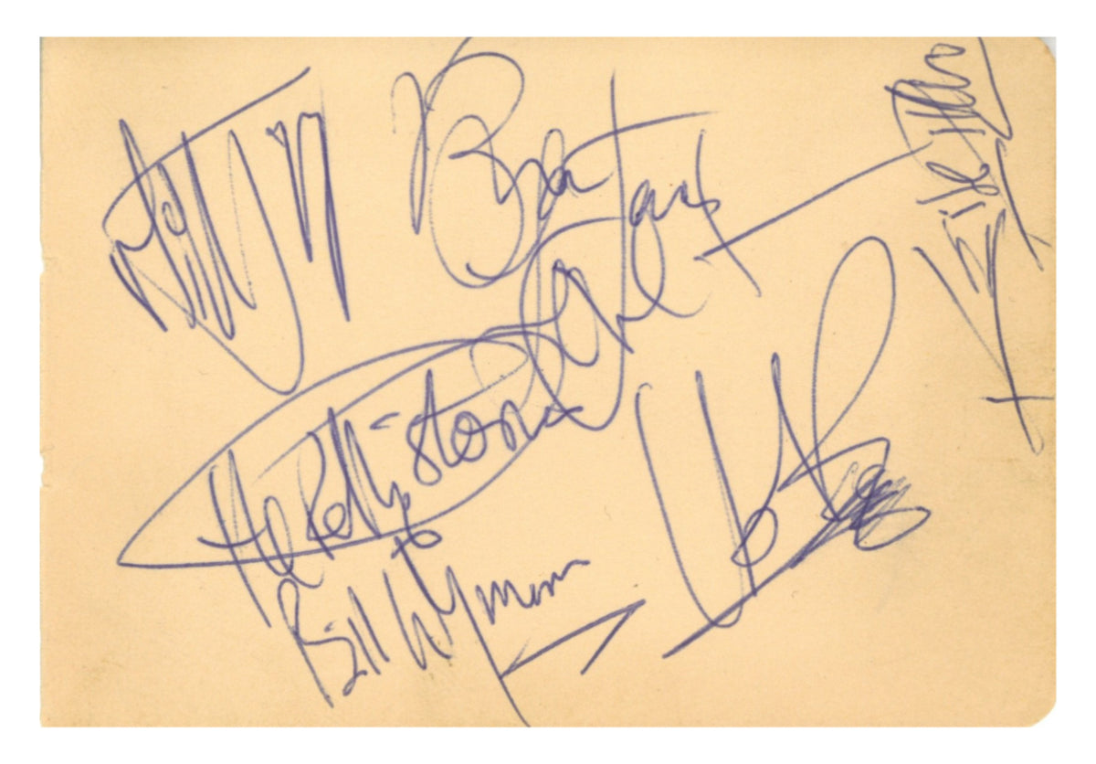 The Rolling Stones Top of the Pops Autographs 1964