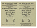 Roy Wood’s Wizzard De Montfort Hall, Leicester Complete Ticket 1972