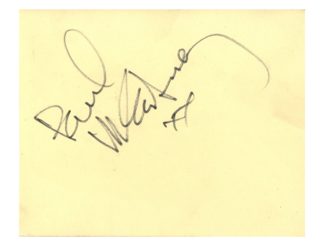 Paul McCartney Autograph 1964