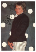 Rod Stewart signed programme page