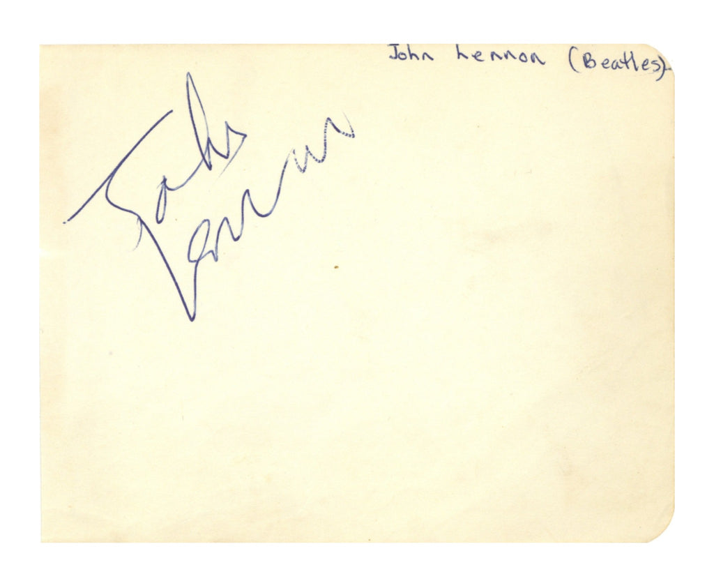 John Lennon Ipswich Autograph 1963