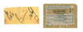Brian May Autograph and Queen Ticket Stub