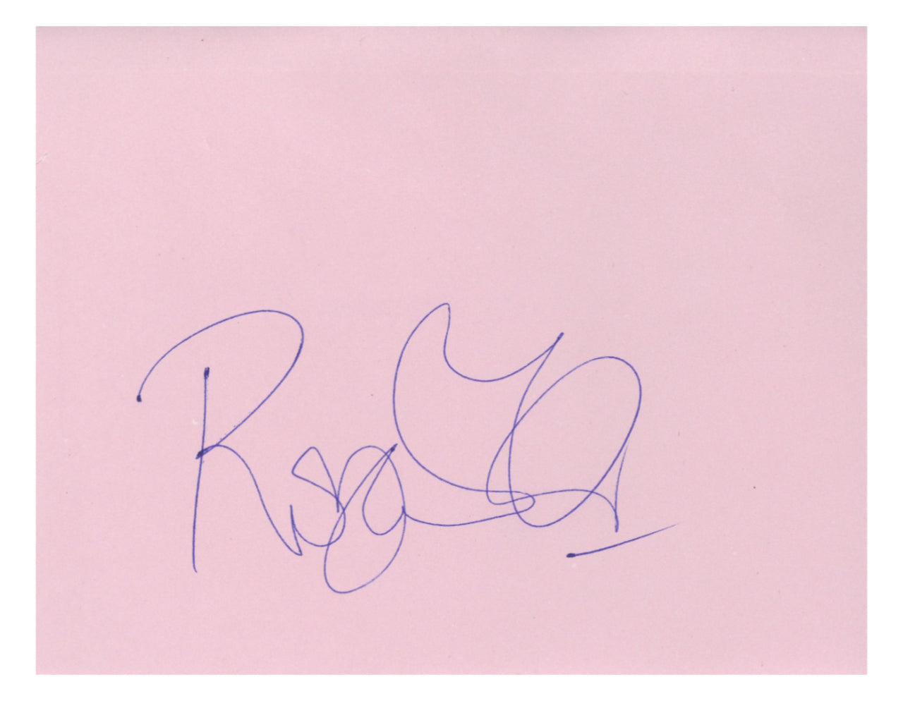 Robert plant autograph 1980s