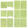 Collection of Terry Doran Handwritten Friar Park Notes