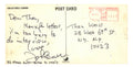 John Lennon handwritten Postcard 1976