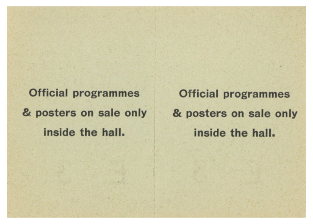Jethro Tull De Montfort Hall, Leicester Complete Ticket 1972