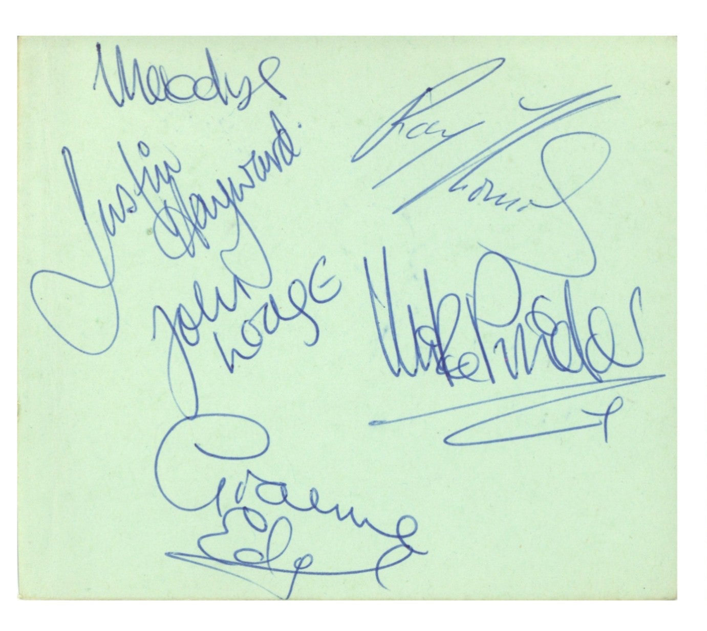 The Moody Blues Autograph