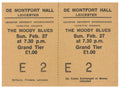 The Moody Blues De Montfort Hall, Leicester Complete Ticket 1972
