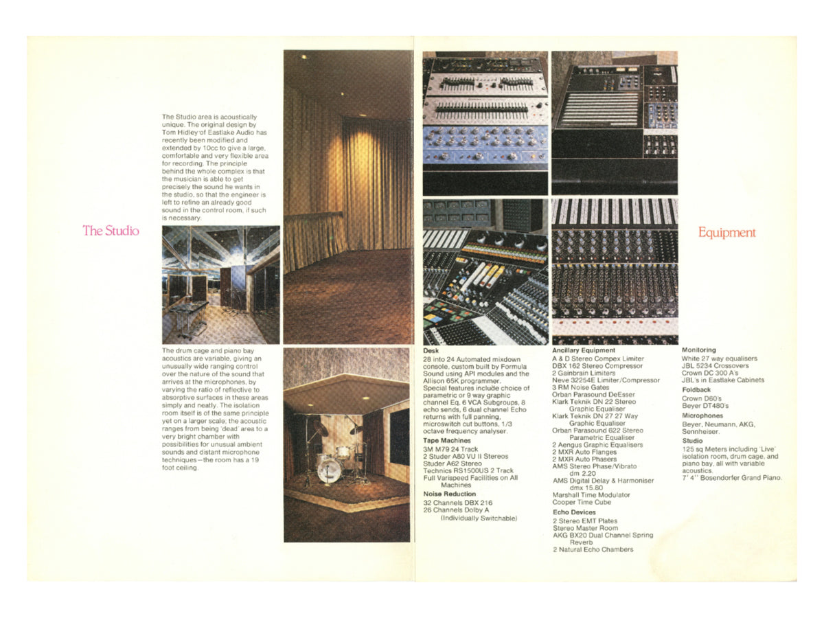 Strawberry Recoding Studios Promotional Brochure