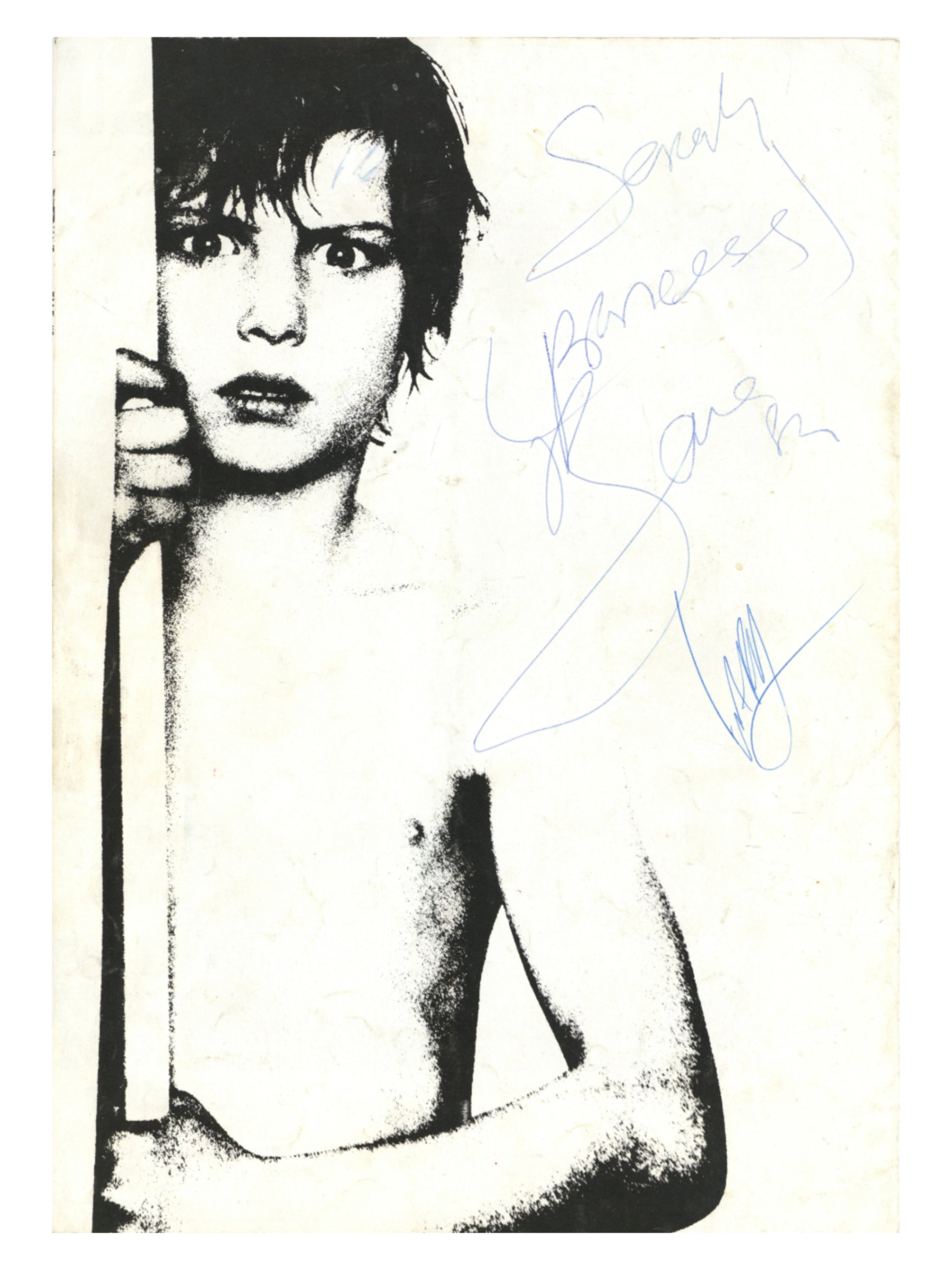 U2 Signed War Tour Programme and Snapshots 1983