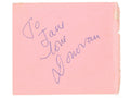 Donovan autograph