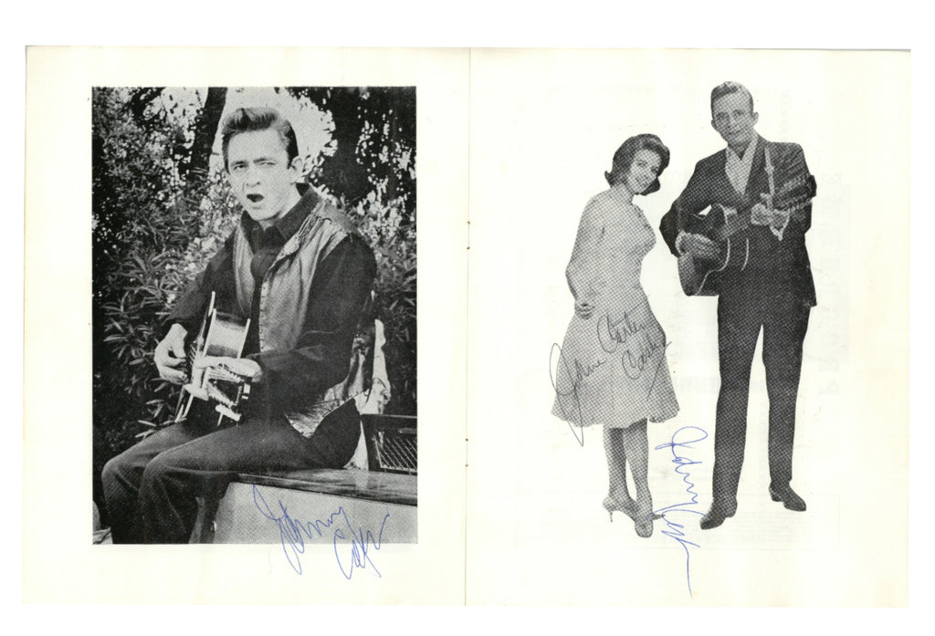 Johnny Cash Double signed 1968 Tour Programme