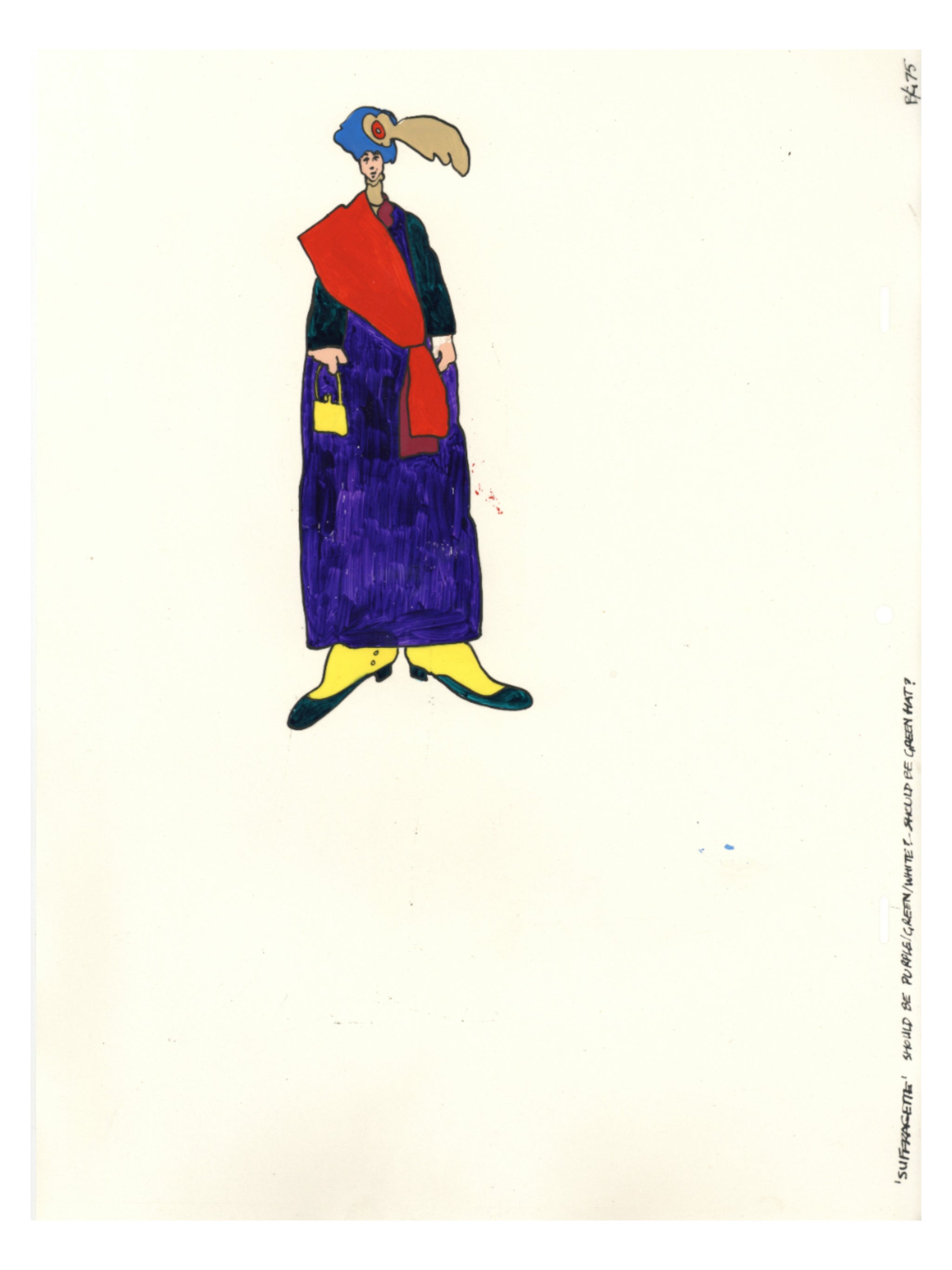The Beatles Yellow Submarine Hand-Painted "Suffragette" Film Cel