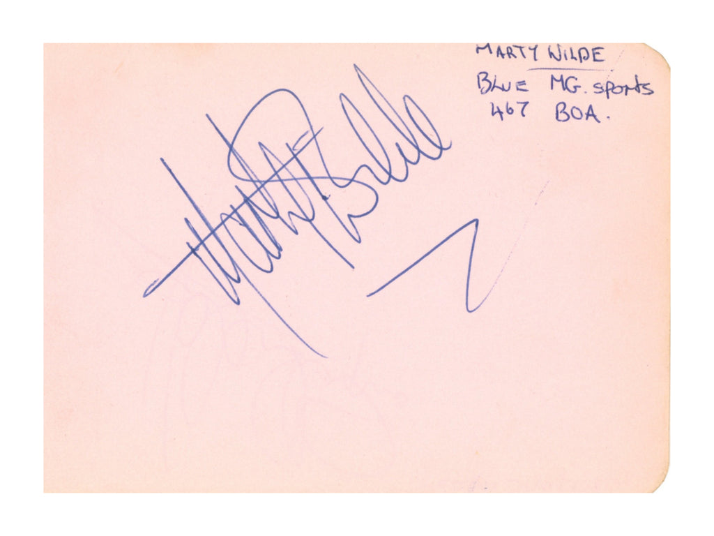 Marty Wilde and Helen Shapiro Ipswich Autographs 1960s