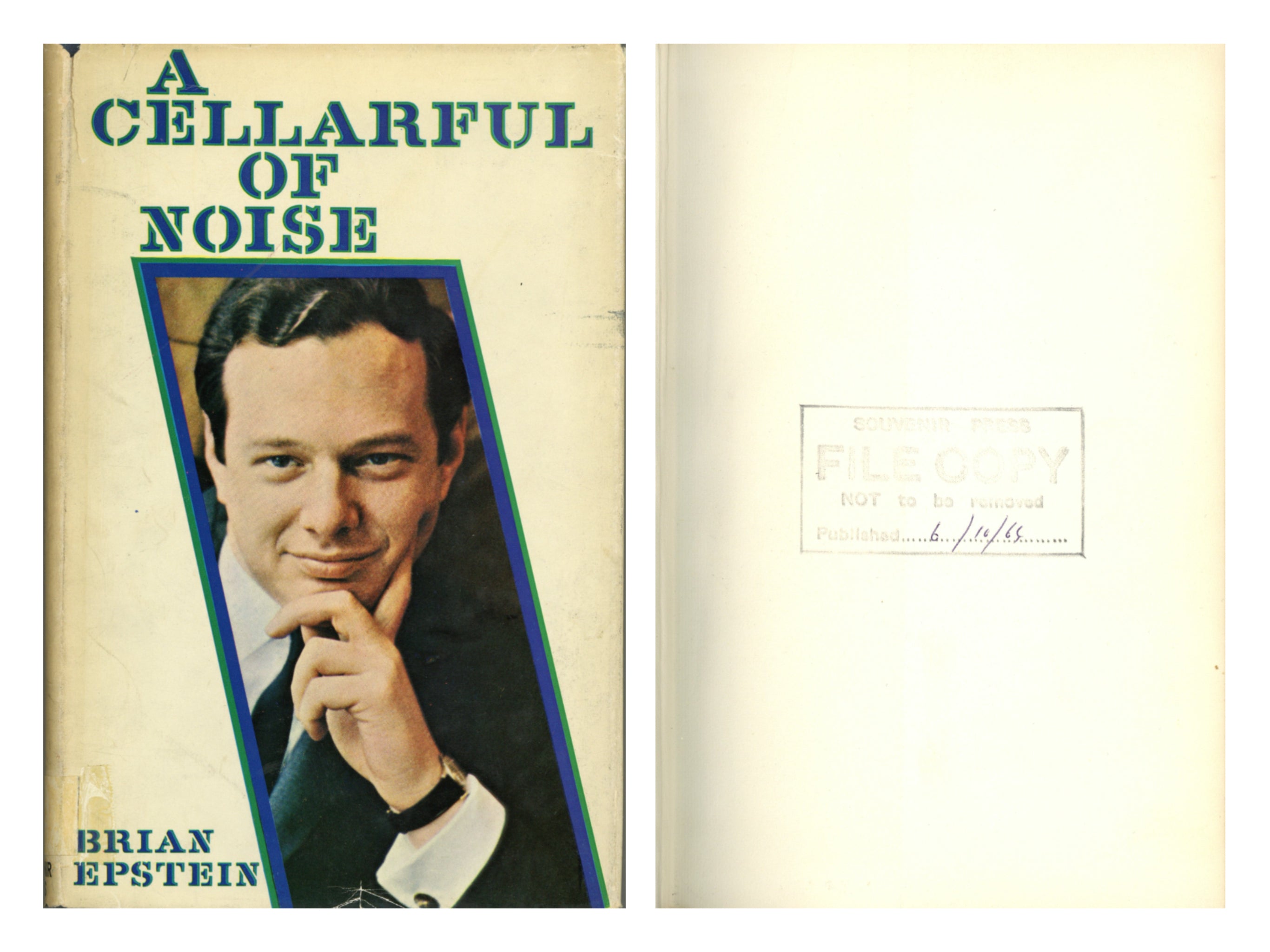Brian Epstein Signed & Initialled Cellarful of Noise Contract & Book 1964