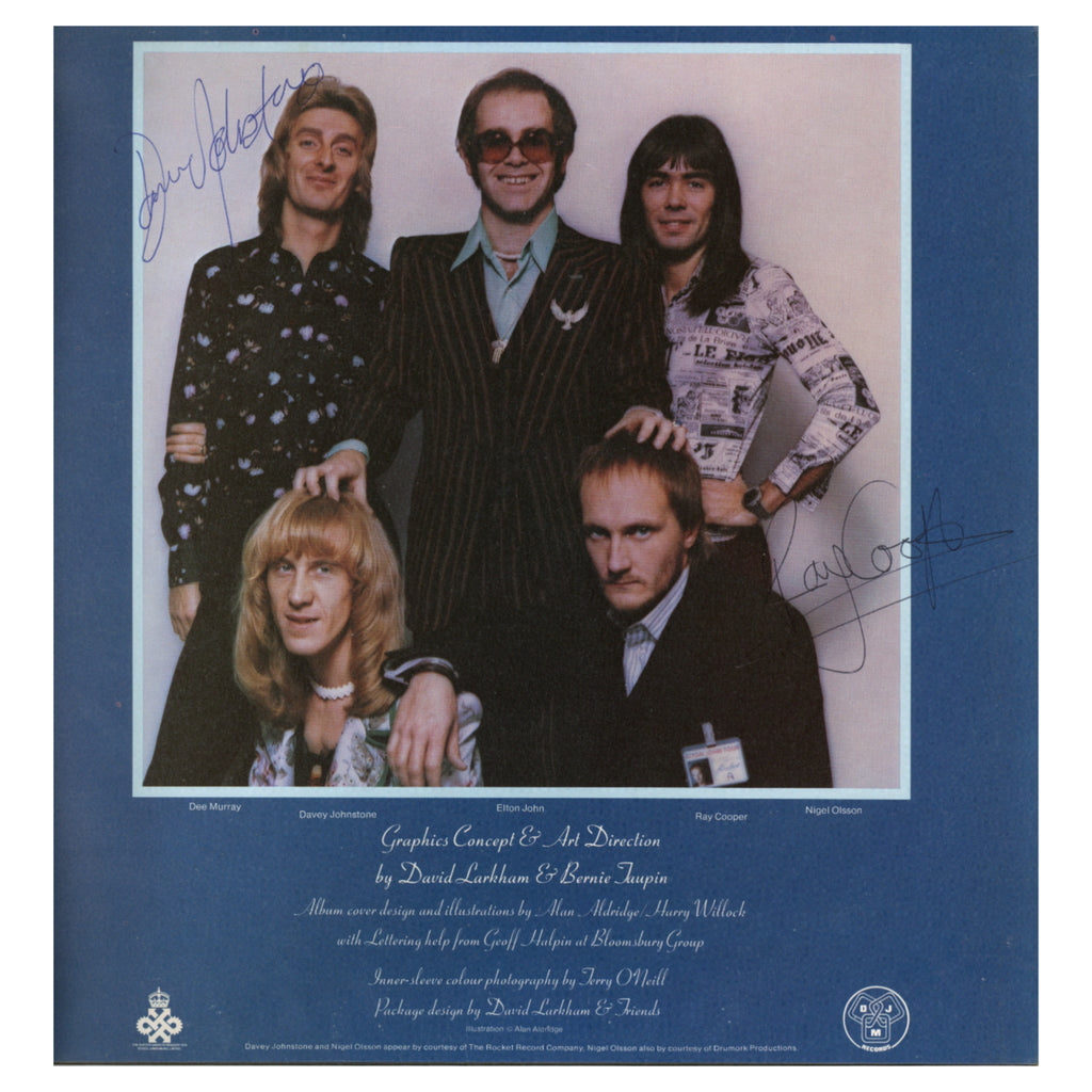 Captain Fantastic and the Brown Dirt Cowboy signed Album 1976