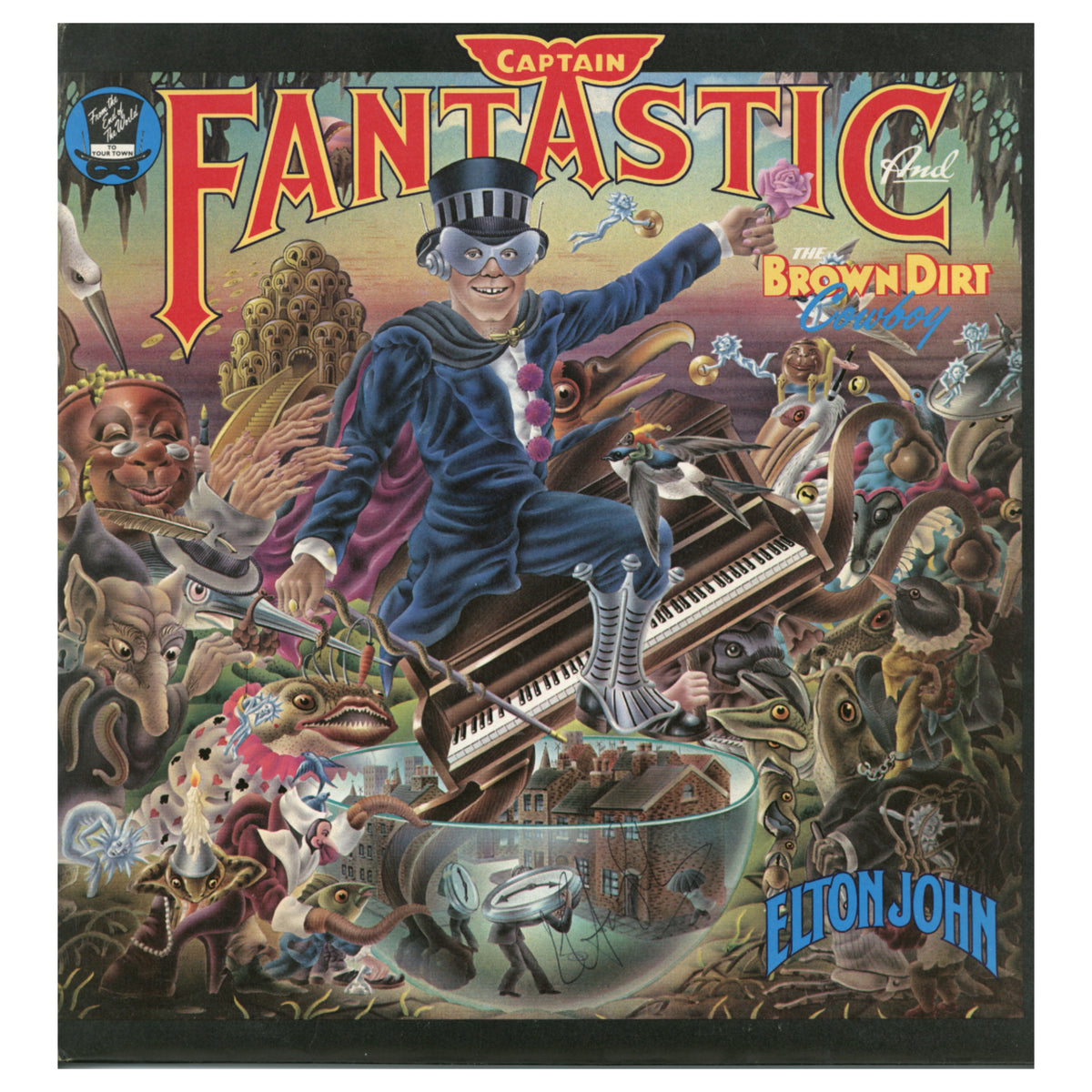 Captain Fantastic and the Brown Dirt Cowboy signed Album 1976