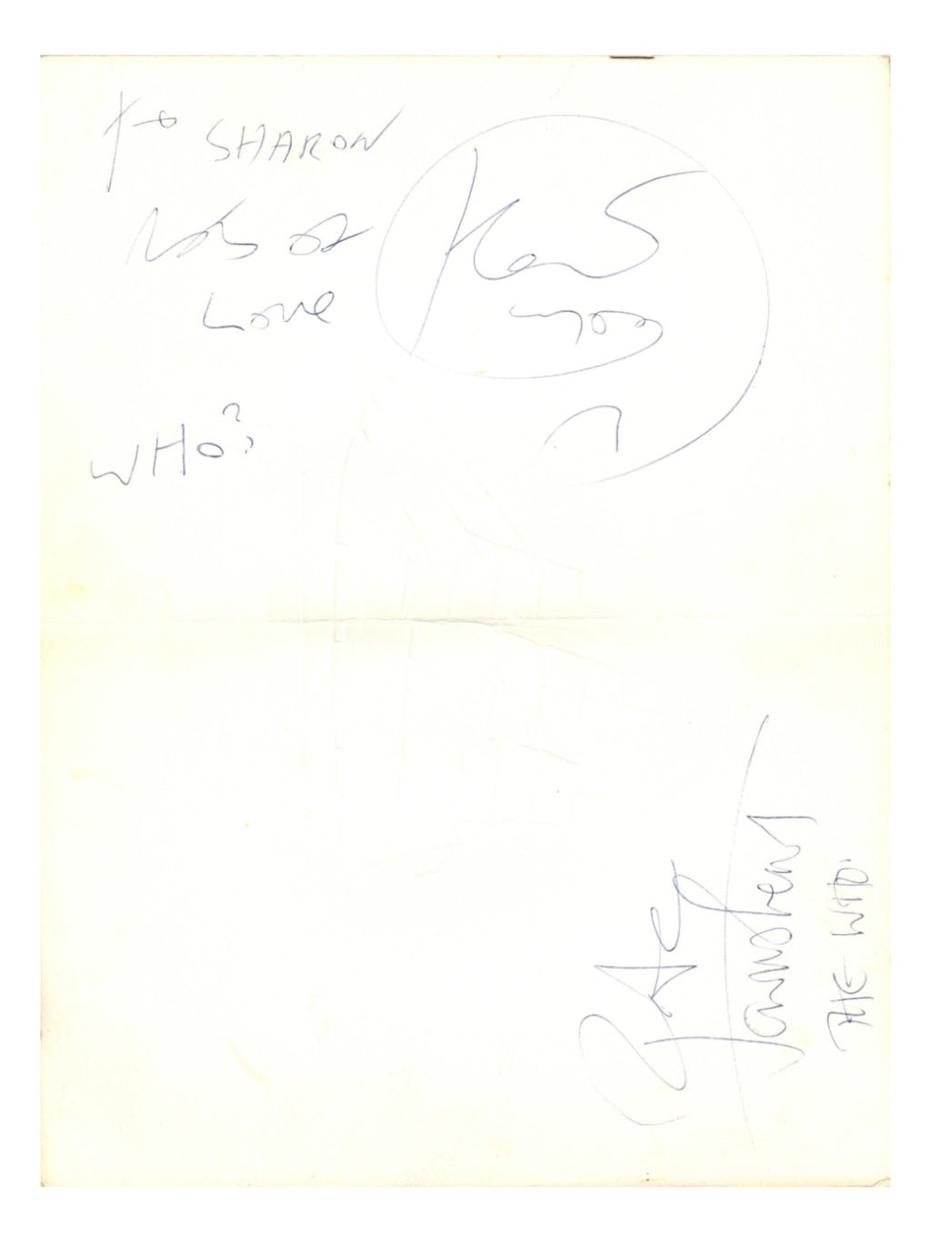 The Who Signed First Class Pan Am Menu Booklet 1974