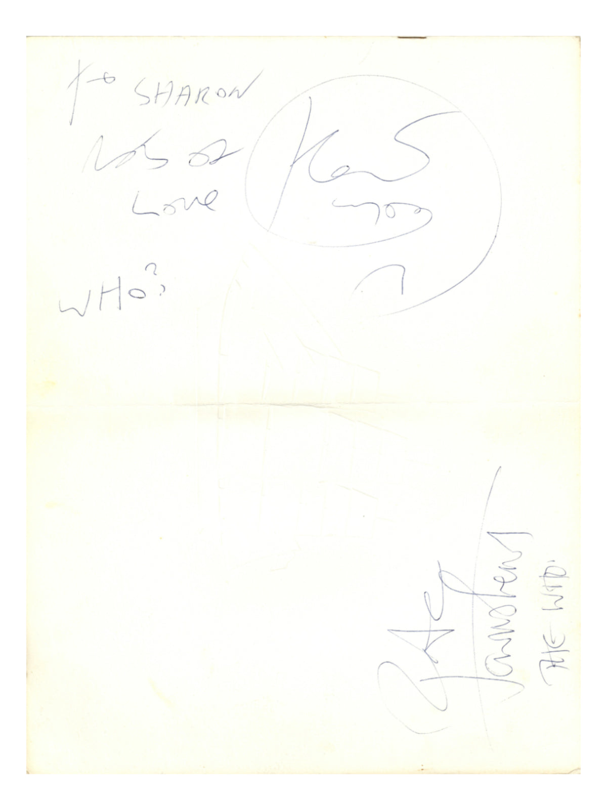 The Who Signed First Class Pan Am Menu Booklet 1974