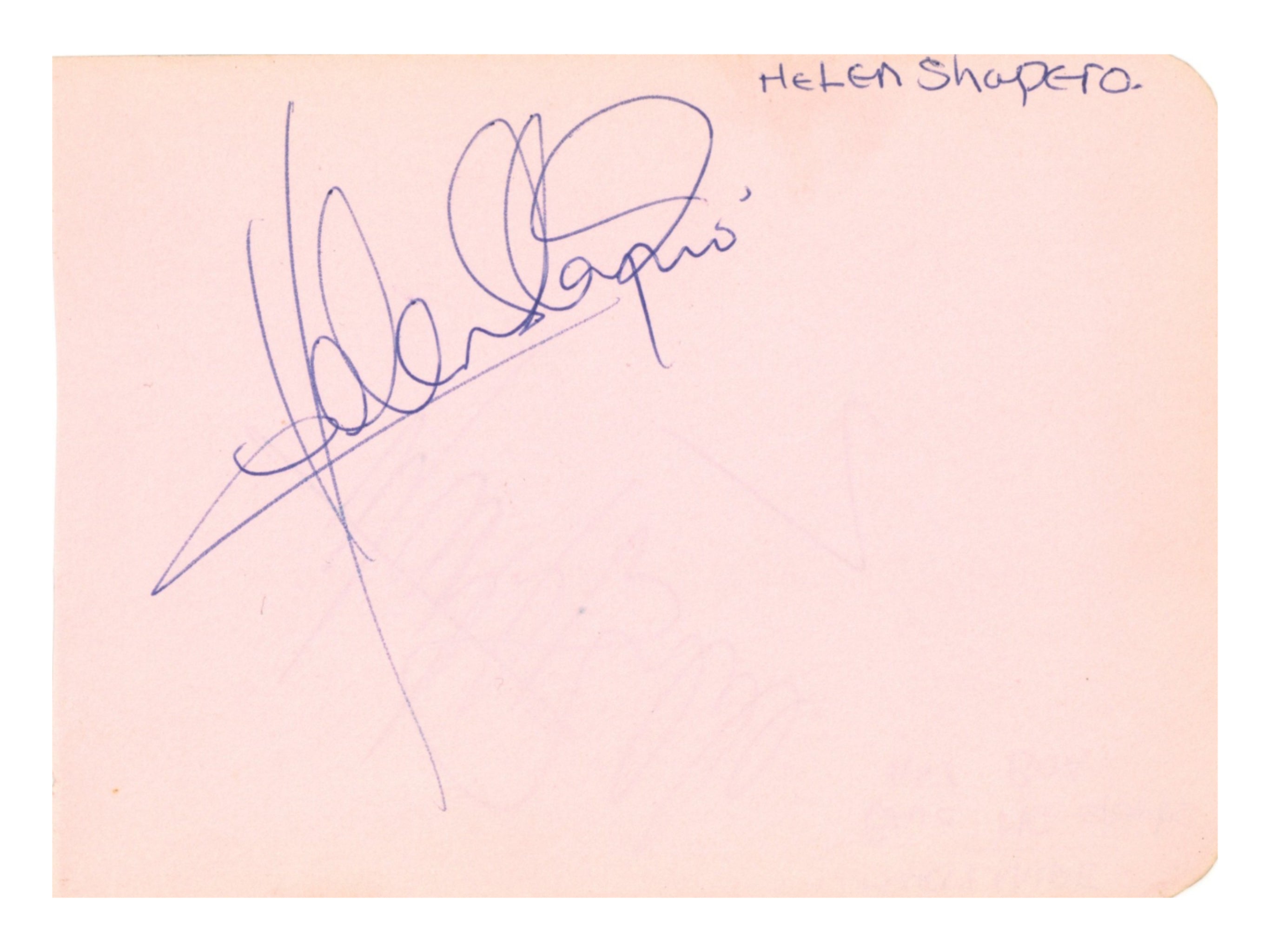 Marty Wilde and Helen Shapiro Ipswich Autographs 1960s