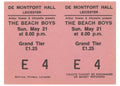 The Beach Boys De Montfort Hall, Leicester Complete Ticket 1972