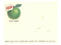 Apple Corps. Ltd Fresh from Apple Address label 1960s