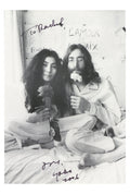Yoko Ono Signed Bed – In for Peace Promotional Card