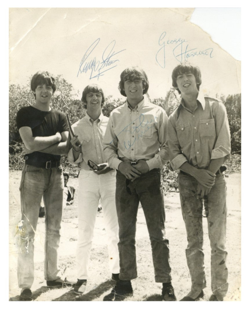 Neil Aspinall Signed Bahamas Help Photograph