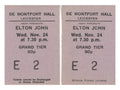 Elton John De Montfort Hall Leicester Ticket