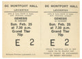 Genesis De Montfort Hall, Leicester Complete Ticket, 1973