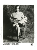 James Taylor signed CBS promotional photograph